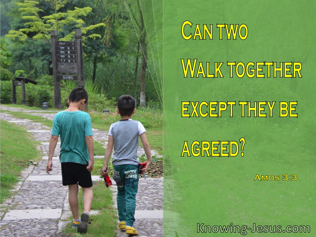 Amos 3:3 Walking Together (devotional)03:08 (green)